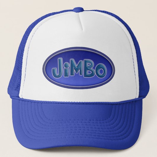 Blue JIMBO Trucker Hat Pet (Voorkant)