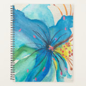 Blue Joy Abstrait Floral Planner (Devant)