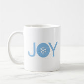 Blue Joy Christmas Coffee Mok (Links)