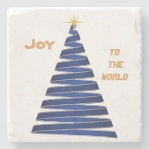 Blue Joy Christmas Onderzetter