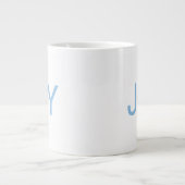 Blue Joy Noël Géant Café Mug (Devant)