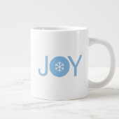 Blue Joy Noël Géant Café Mug (Droite)