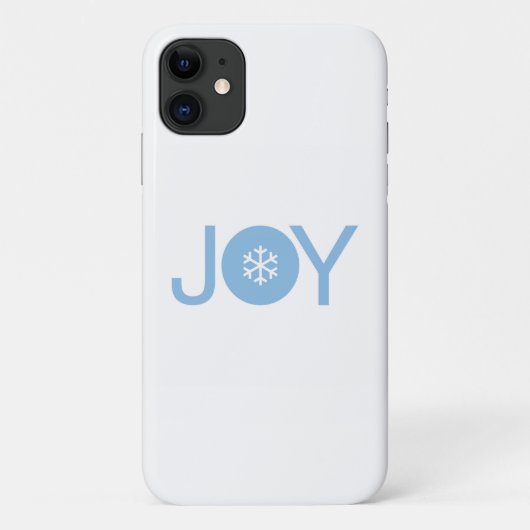 Blue Joy Noël iPhone 11 Coque (Dos)