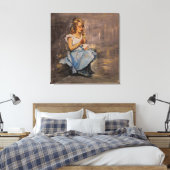 "Blue joy" toile étirée Imprimer (Insitu(Chambre))