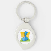 Blue Joystick Sleutelhanger (Voorkant)