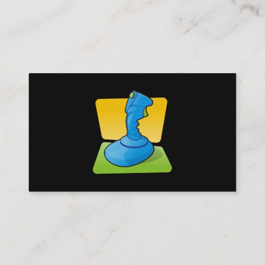 Blue Joystick Visitekaartje (Achterkant)