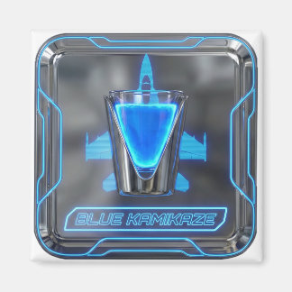 Blue Kamikaze Vodka Shot Magneet