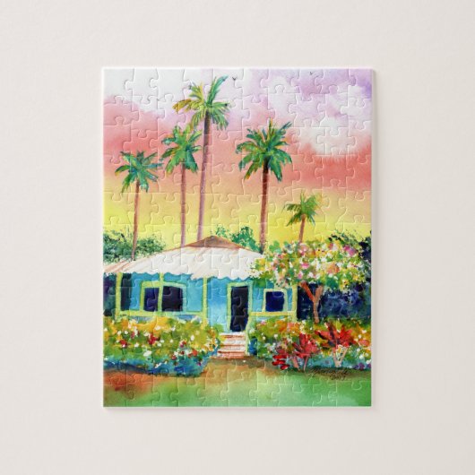 Blue Kauai Plantation Cottage Legpuzzel (Verticaal)