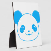 Blue Kawaii Panda Bear Fotoplaat (Zijkant)