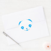 Blue Kawaii Panda Bear Hart Sticker (Envelop)