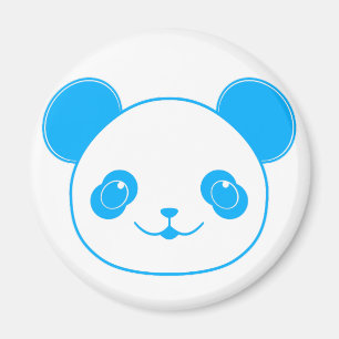 Blue Kawaii Panda Bear Magneet