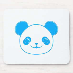 Blue Kawaii Panda Bear Muismat