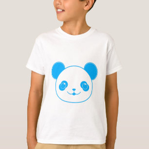 Blue Kawaii Panda Bear T-shirt