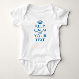 Blue KeepCalm baby baby creeper jumpsuit Romper