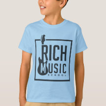 Blue Kids T-Shirt Rich Music School