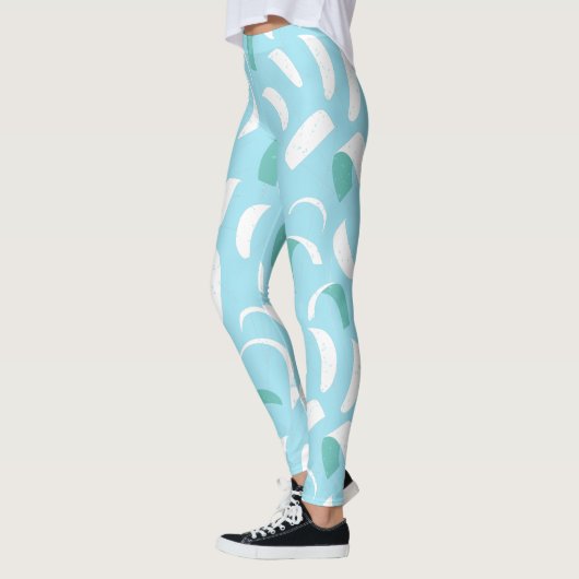 Blue Kite Surf Zeilen en Lijnen Cool Watersports Leggings (Links)