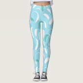 Blue Kite Surf Zeilen en Lijnen Cool Watersports Leggings (Voorkant)