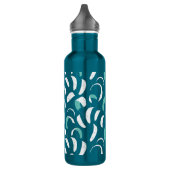 Blue Kiteboarding Kites en Lines Surf Pattern Waterfles (Links)