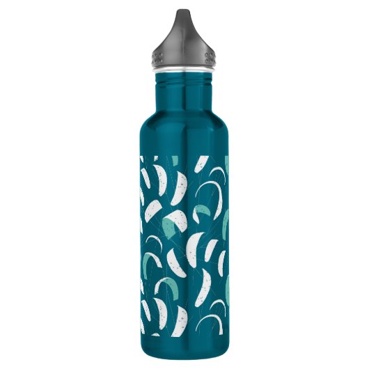 Blue Kiteboarding Kites en Lines Surf Pattern Waterfles (Links)