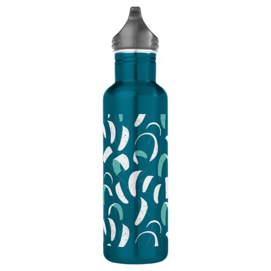 Blue Kiteboarding Kites en Lines Surf Pattern Waterfles (Rechts)