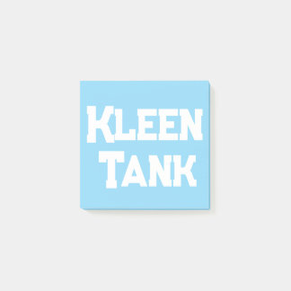 Blue Kleen Tank Logo Waves Water typografie Post-it® Notes