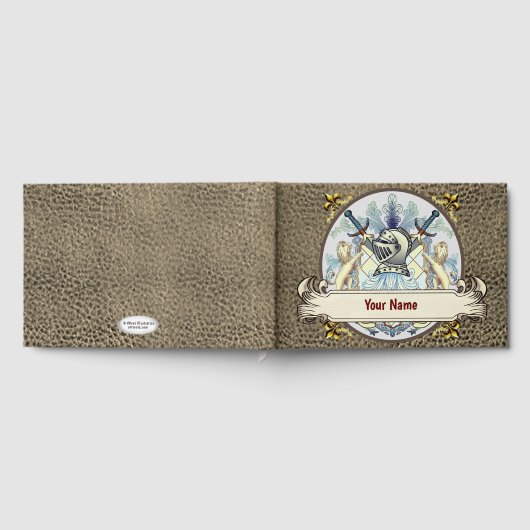 Blue Knight Family Crest Livre de nom (Complet)