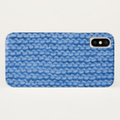 Blue Knit Pattern Case-Mate iPhone Case (Achterkant (horizontaal))