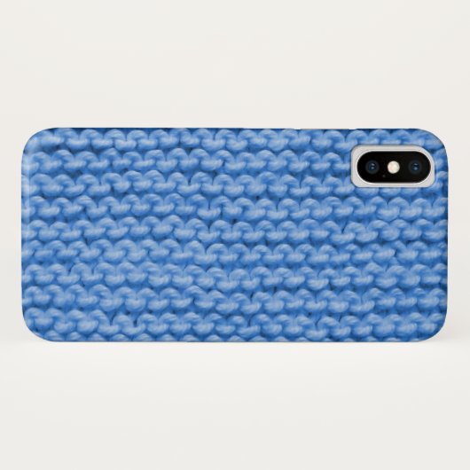 Blue Knit Pattern Case-Mate iPhone Case (Achterkant (horizontaal))