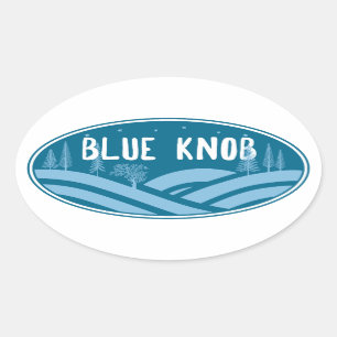 Blue Knob Pennsylvania Outdoors Ovale Sticker