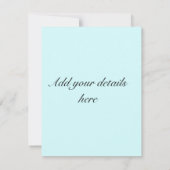 Blue Knoted Nautical Wedding RSVP (Achterkant)