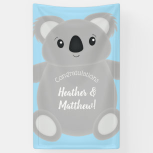 Blue Koala Beer Baby shower Spandoek