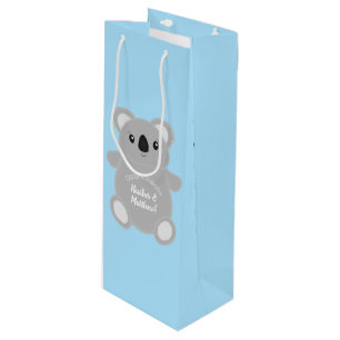 Blue Koala Beer Baby shower Wijn Cadeautas