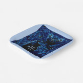 Blue Koala Beer Verjaardag Papieren Bordje (Gebogen)