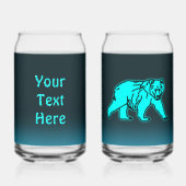 Blue Kodiak-Beer Blikvorm Glas (Achterkant)