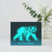 Blue Kodiak-Beer Briefkaart (Staand voorkant)