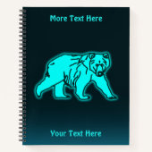 Blue Kodiak-Beer Notitieboek (Voorkant)