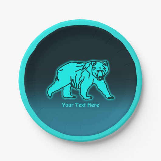 Blue Kodiak-Beer Papieren Bordje (Voorkant)