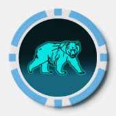 Blue Kodiak-Beer Poker Chips (Voorkant)