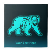 Blue Kodiak-Beer Tegeltje (Voorkant)