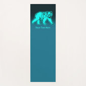 Blue Kodiak-Beer Yogamat (Voorkant)