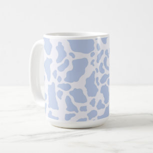 Blue Koe Spots Animal Print Patroon Koffiemok