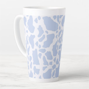 Blue Koe Spots Animal Print Patroon Latte Mok