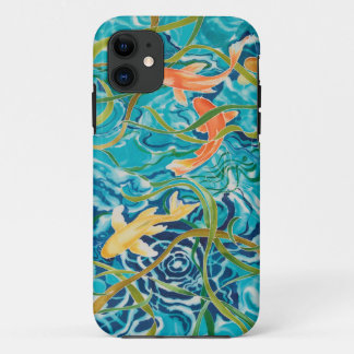 Blue Koi Pond iPhone 11 Hoesje