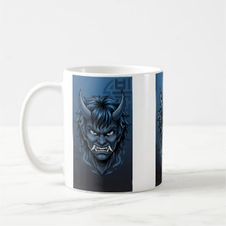 Blue Korean Dokkaebi Oni Mask - Asian Folklore Dem Koffiemok