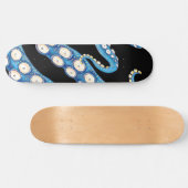 Blue Kraken Octopus Tentacles Art Skateboard (Horizontaal)