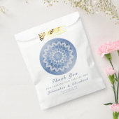 Blue Lace Mandala Wedding Bedankzakje (Gezegeld)