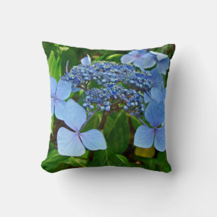 Blue Lace-Pet Hydrangea Blossoms - Kussen