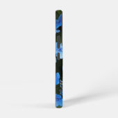 Blue Lacecap Hydrangea Blooms Floral Samsung Galaxy Hoesje (Rechterkant)