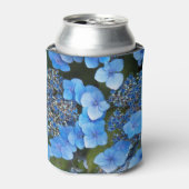 Blue Lacecap Hydrangea Floral Blikjeskoeler (Blikje Voorkant)