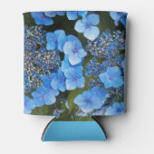 Blue Lacecap Hydrangea Floral Blikjeskoeler (Voorkant)